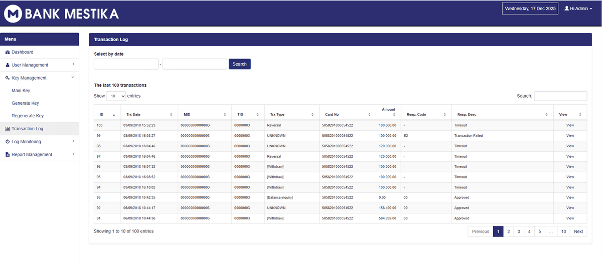 Web Key Bank Mestika screenshot 3